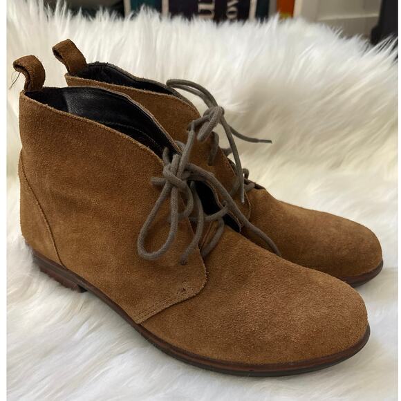 Naot Soft Brown Suede Aura Levanto Lace Up Boots EU 37 / US 6-6.5 - Picture 1 of 8